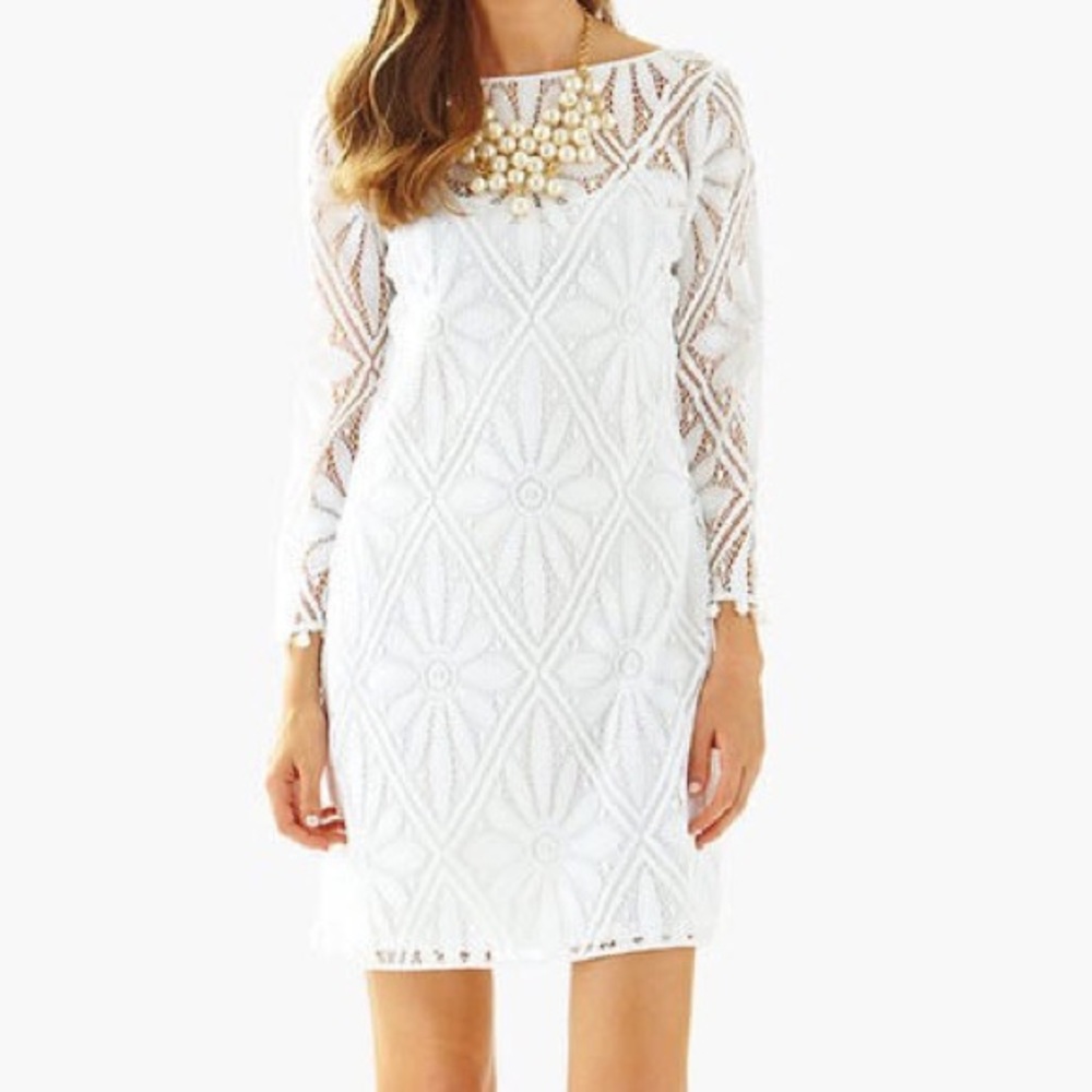 NWT Lilly Pulitzer white lace dress - Picture 1 of 5